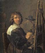 David Teniers Self-Portrait:The Painter in his Studio oil painting reproduction